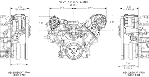 CHEVY LS VICTORY SERIES KIT WITH ALTERNATOR AND POWER STEERING