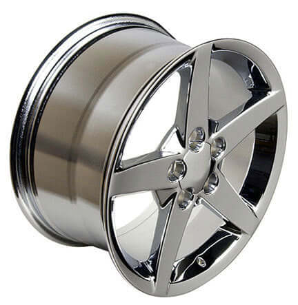 18X9.5 CHROME CORVETTE C6 WHEELS SET OF 4