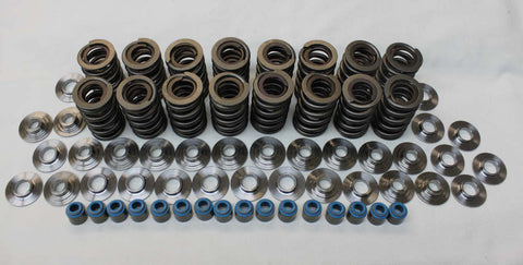 660" POLISHED DUAL SPRING KIT W/ PAC VALVE SPRINGS AND TITANIUM RETAINERS, TSP