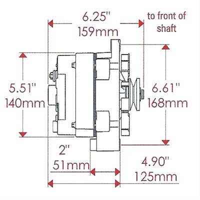 Corvette Powermaster Street Alternators