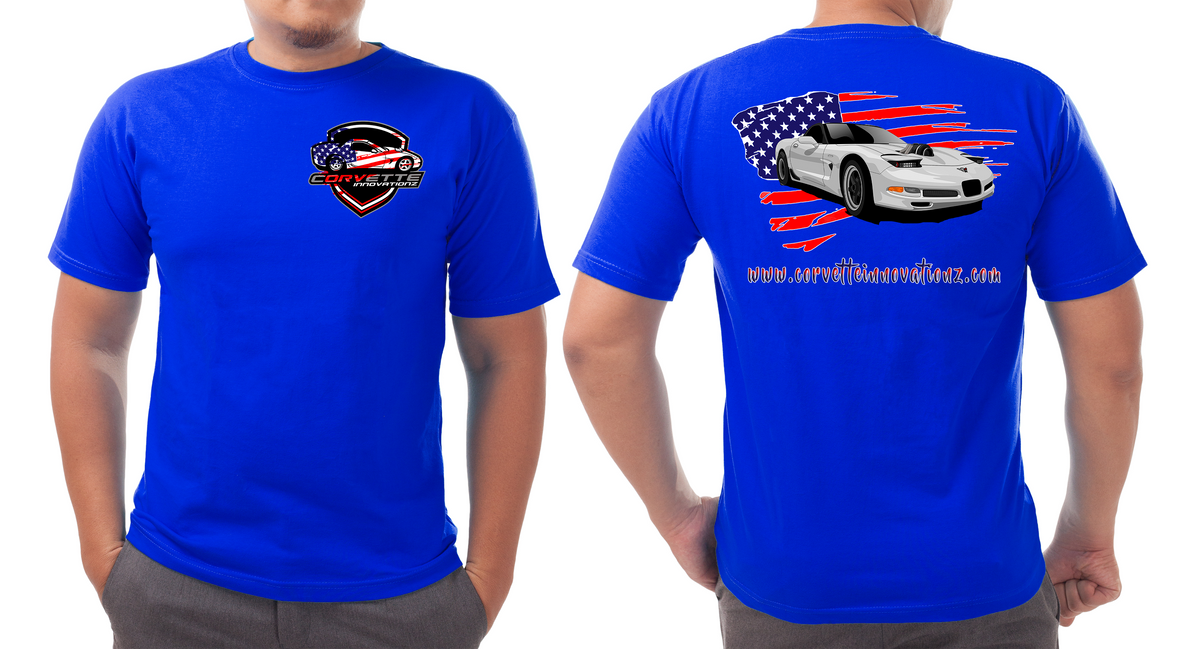 Corvette innovationz American flag t-shirt