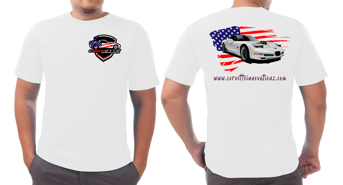 Corvette innovationz American flag t-shirt