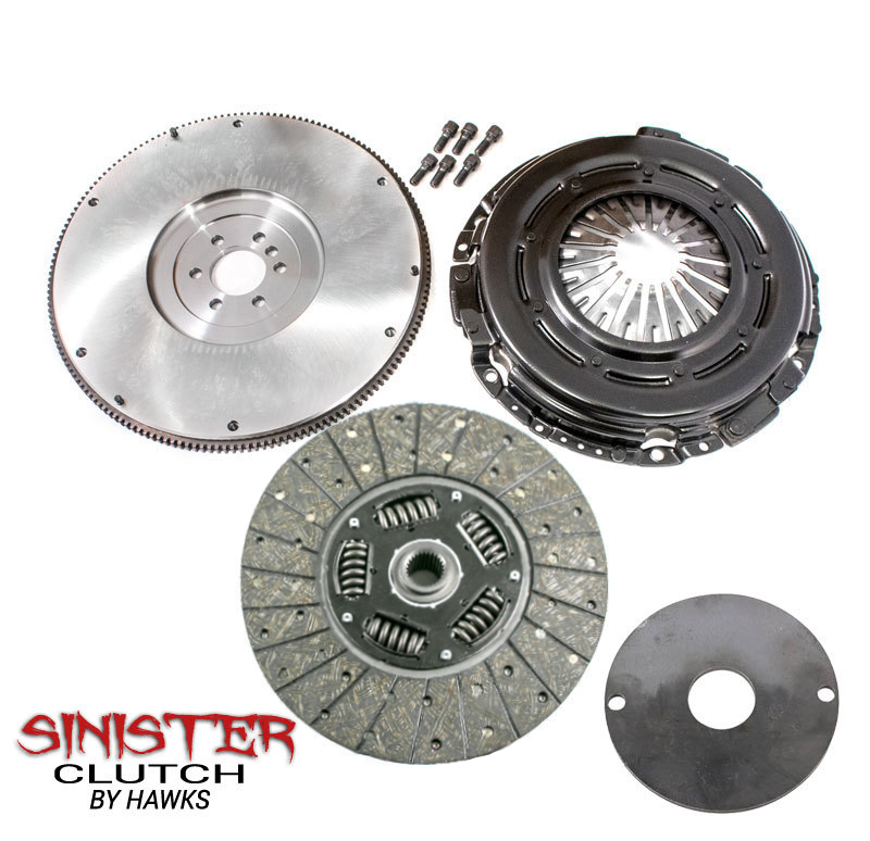 HAWKS STAGE 1.5 SINISTER CLUTCH KIT W/ BILLET FLYWHEEL, CAMARO/ CTSV/ CORVETTE/ G8 / GTO /CHEVY SS LS1, LS2, LS3 OR LS6