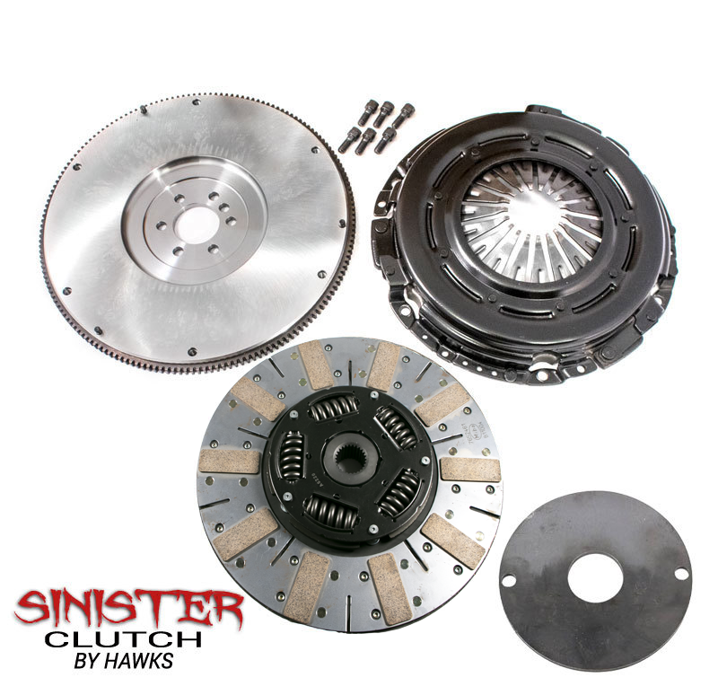 HAWKS STAGE 1.5 SINISTER CLUTCH KIT W/ BILLET FLYWHEEL, CAMARO/ CTSV/ CORVETTE/ G8 / GTO /CHEVY SS LS1, LS2, LS3 OR LS6