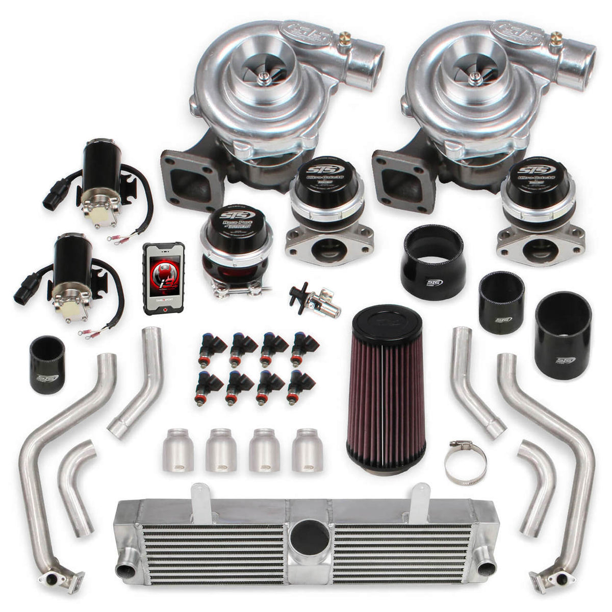 1997-2000 CORVETTE LS1 STS TURBO REAR MOUNTED TWIN TURBO SYSTEM WITHOUT TUNER & FUEL INJECTORS, HOLLEY